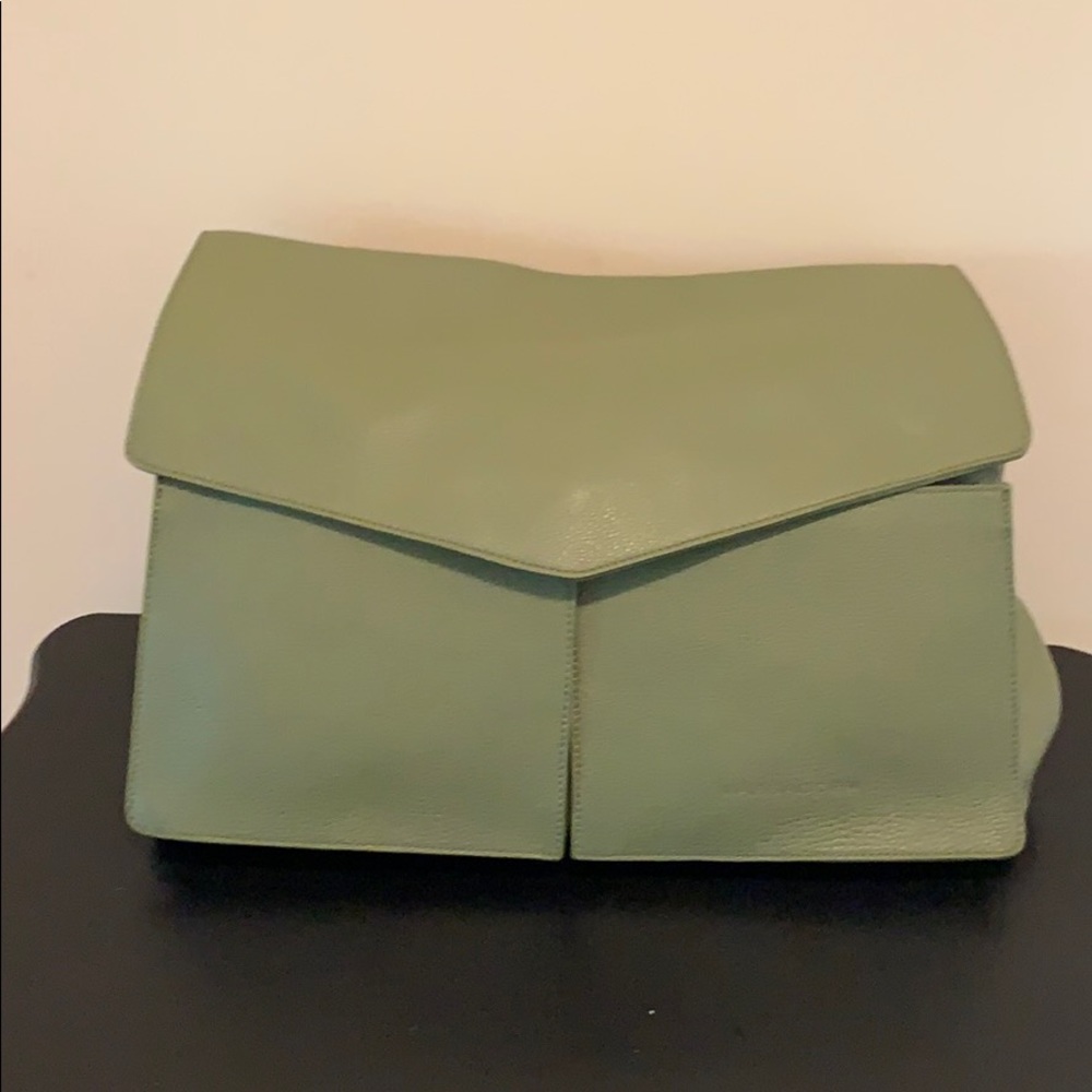 Fantastic hunter green Massaccesi Minerva purse